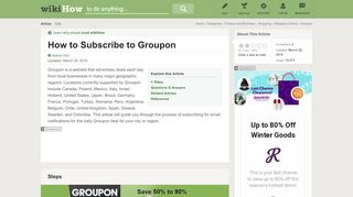 
                            13. How to Subscribe to Groupon: 5 Steps (with Pictures) - wikiHow