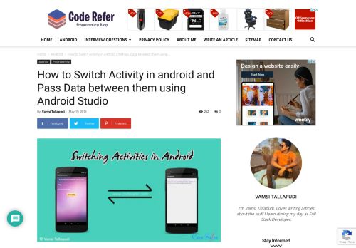 
                            6. How to switch activity android and pass data between them - CodeRefer