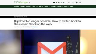 
                            5. How to switch back to the classic Gmail on the web - 9to5Google