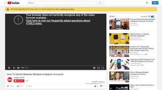 
                            5. How To Switch Between Multiple Instagram Accounts - YouTube