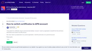 
                            9. How to switch certificates to APN account - Course: Certified ...