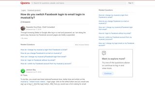 
                            5. How to switch Facebook login to email login in musical.ly - Quora