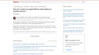 
                            7. How to switch my Apple Music subscription to another device - Quora