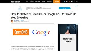 
                            10. How to Switch to OpenDNS or Google DNS to Speed Up Web ...