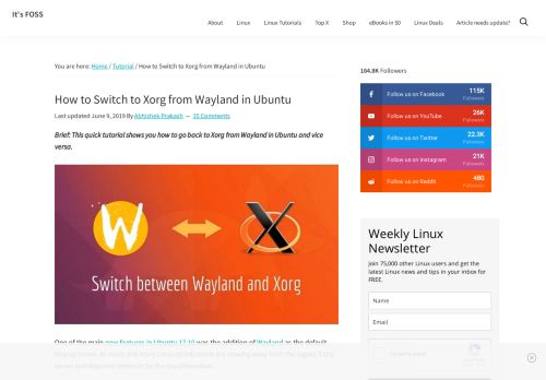 
                            7. How to Switch to Xorg from Wayland in Ubuntu 17.10 [Quick Tip] - It's ...