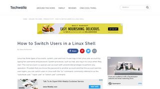 
                            9. How to Switch Users in a Linux Shell | Techwalla.com