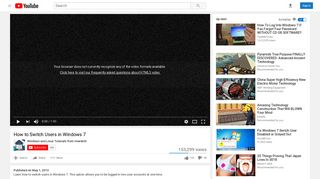 
                            4. How to Switch Users in Windows 7 - YouTube
