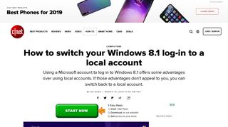 
                            6. How to switch your Windows 8.1 log-in to a local account - CNET