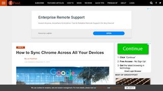 
                            10. How to Sync Chrome Across All Your Devices - groovyPost