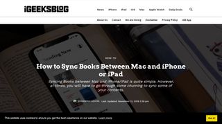 
                            10. How to Sync iBooks Between Mac and iPhone/iPad - iGeeksBlog.com