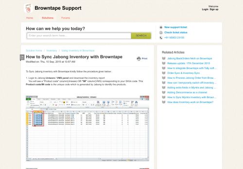 
                            4. How to Sync Jabong Inventory with Browntape : Browntape Support
