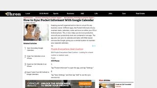 
                            7. How to Sync Pocket Informant With Google Calendar | Chron.com