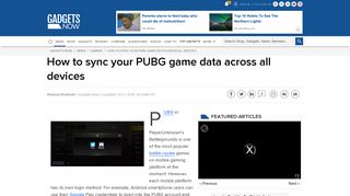
                            9. How to sync your PUBG game data across all devices - Gaming News ...