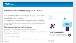 
                            13. How to take screenshot of login page in Ubuntu - FAQforge