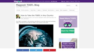 
                            10. How to Take the TOEFL in Any Country - Magoosh TOEFL Blog