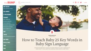 
                            6. How to Teach Baby Sign Language: 25 Baby Signs to Know - The Bump