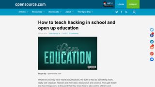 
                            8. How to teach hacking in school and open up ... - Opensource.com