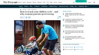 
                            8. How to teach your child to cycle – and why so many parents get it wrong