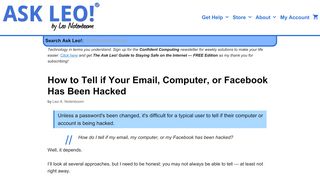 
                            8. How to Tell if Your Email, Computer, or Facebook Has Been Hacked ...