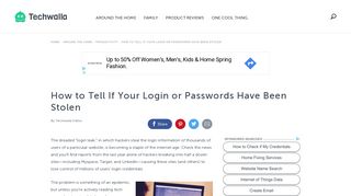 
                            9. How to Tell If Your Login or Passwords Have Been Stolen | ...