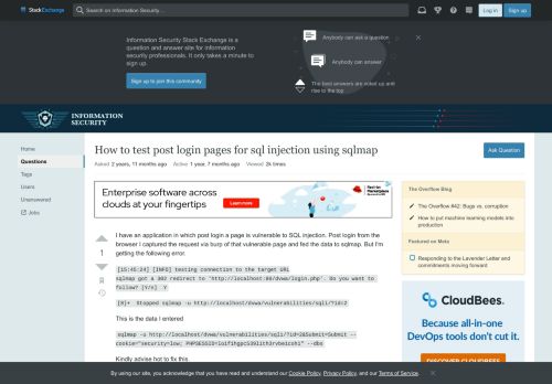 
                            6. How to test post login pages for sql injection using sqlmap ...