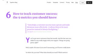 
                            9. How to track customer success: the 9 metrics you should know ...