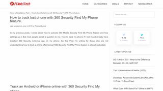 
                            2. How to track lost phone with 360 Security Find My Phone feature.