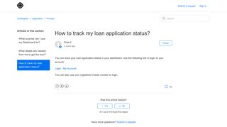 
                            12. How to track my loan application status? – Lendingkart