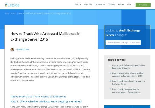 
                            6. How to Track Who Accessed Mailboxes in Exchange Server 2016