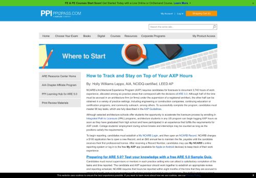 
                            4. How to track your AXP hours? - PPI