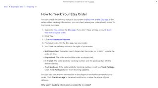 
                            7. How to Track Your Order – Etsy