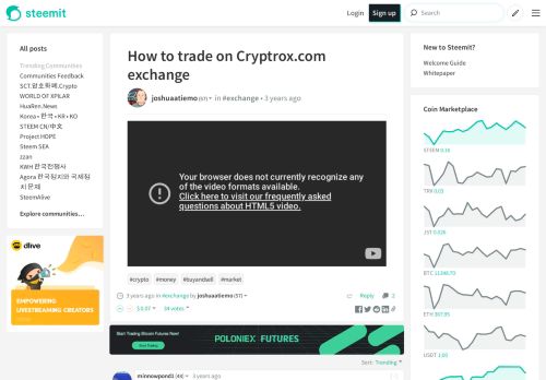 
                            10. How to trade on Cryptrox.com exchange — Steemit