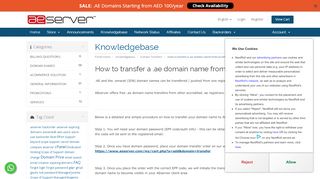 
                            10. How to transfer a .ae domain name from another registrar - AEserver