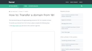 
                            7. How to: Transfer a domain from 1&1 – Hover Help Center