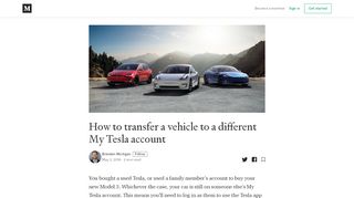 
                            13. How to transfer a vehicle to a different My Tesla account - Medium