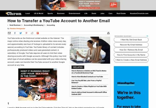 
                            8. How to Transfer a YouTube Account to Another Email | Chron.com