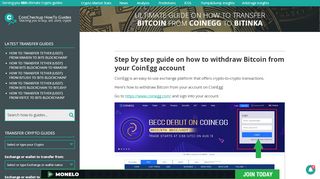 
                            8. How to transfer Bitcoin from Coinegg to BitInka? – CoinCheckup ...