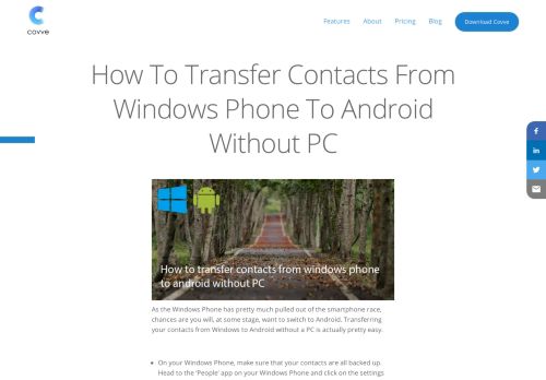 
                            10. How To Transfer Contacts From Windows Phone To Android Without ...