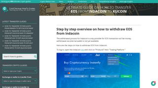 
                            10. How to transfer EOS from Indacoin to KuCoin? – CoinCheckup HowTo ...