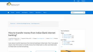 
                            10. How to transfer money from Indian Bank internet banking?