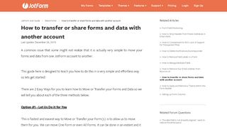 
                            9. How to transfer or share forms and data with another account