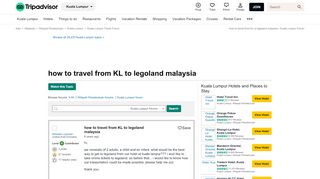 
                            9. how to travel from KL to legoland malaysia - Kuala Lumpur ...