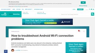 
                            10. How to troubleshoot Android Wi-Fi connection problems