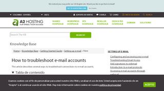 
                            6. How to troubleshoot e-mail accounts - A2Hosting