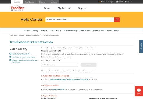 
                            13. How to Troubleshoot Internet Connection Issues | Frontier.com