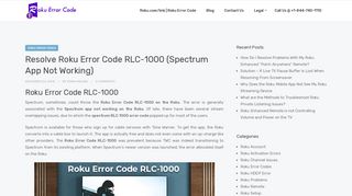 
                            10. How To Troubleshoot Roku Error Code RLC-1000 | Spectrum RLC 1000