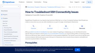 
                            7. How to Troubleshoot SSH Connectivity Issues :: DigitalOcean Product ...