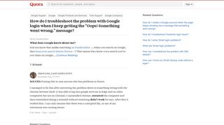 
                            10. How to troubleshoot the problem with Google login when I keep ...