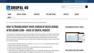 
                            7. How to troubleshoot white screen of death (WSOD) after admin login ...