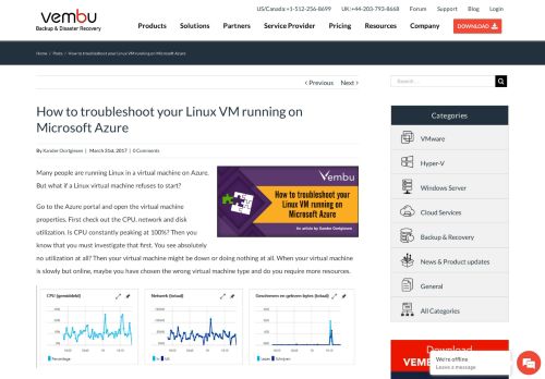 
                            2. How to troubleshoot your Linux VM running on Microsoft Azure - Vembu